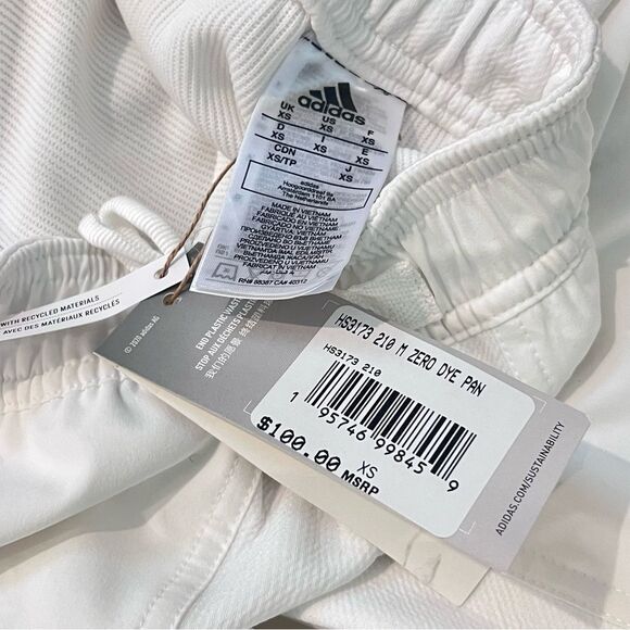 Adidas Men’s Special Edition Zero Dye Zip White Athletic Pants $100 Size XS - Picture 12 of 13